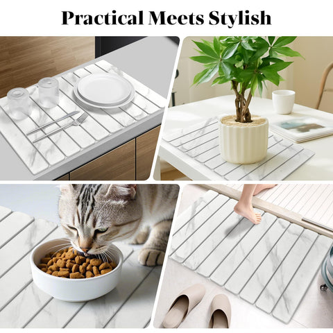 Lprmnnc care tips to avoid staining by dark liquids on the stone mat
