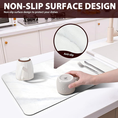 Lprmnnc mat close-up shows high absorbency and rapid moisture control