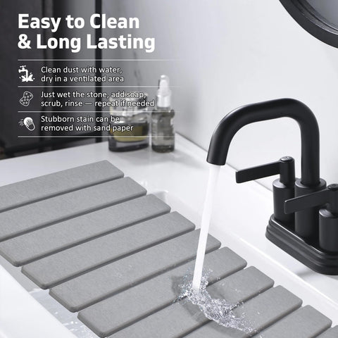 Lprmnnc multi-purpose mat used as bath mat or plant saucer.