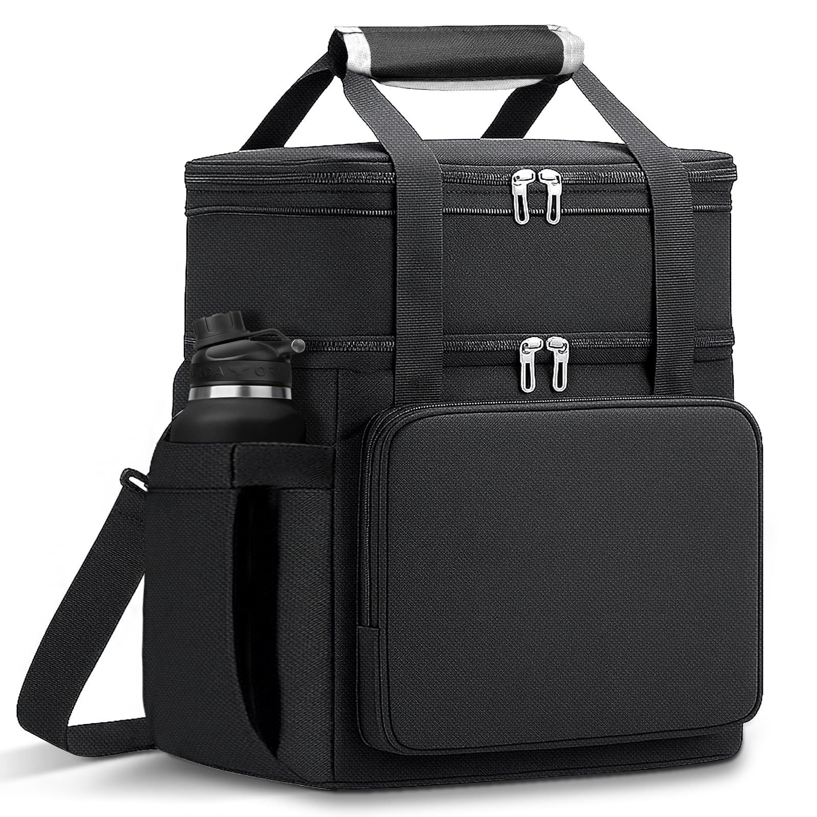 LRCXL lunch box with double-deck design for versatile on-the-go meals.