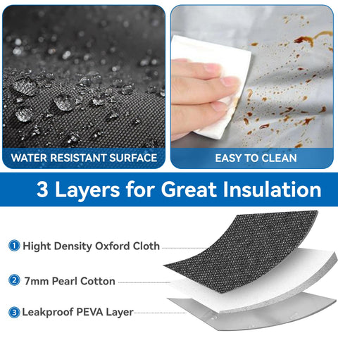 LRCXL leak-proof insulated interior keeps meals fresh during transport.