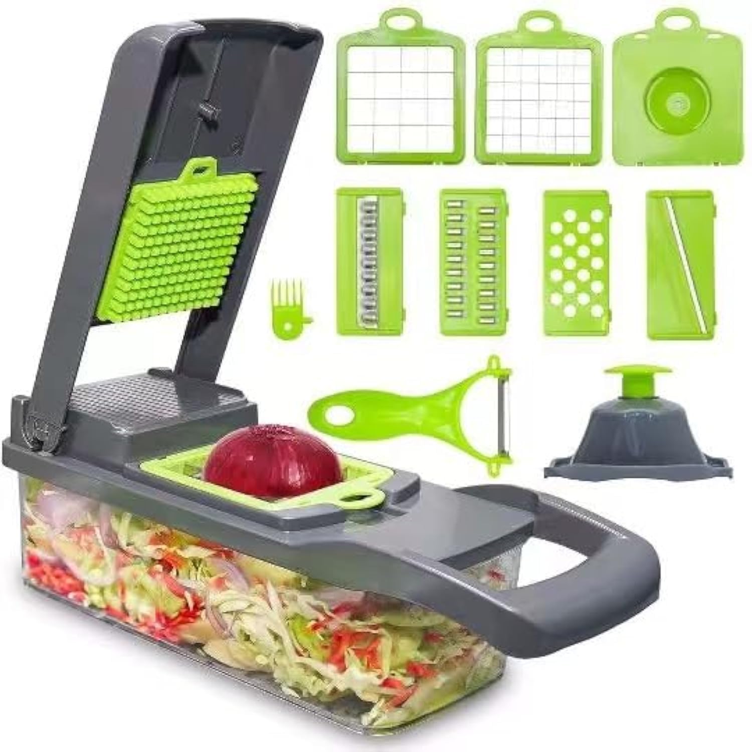 LSLCQW 16-in-1 chopper viewed from front for versatile meal prep