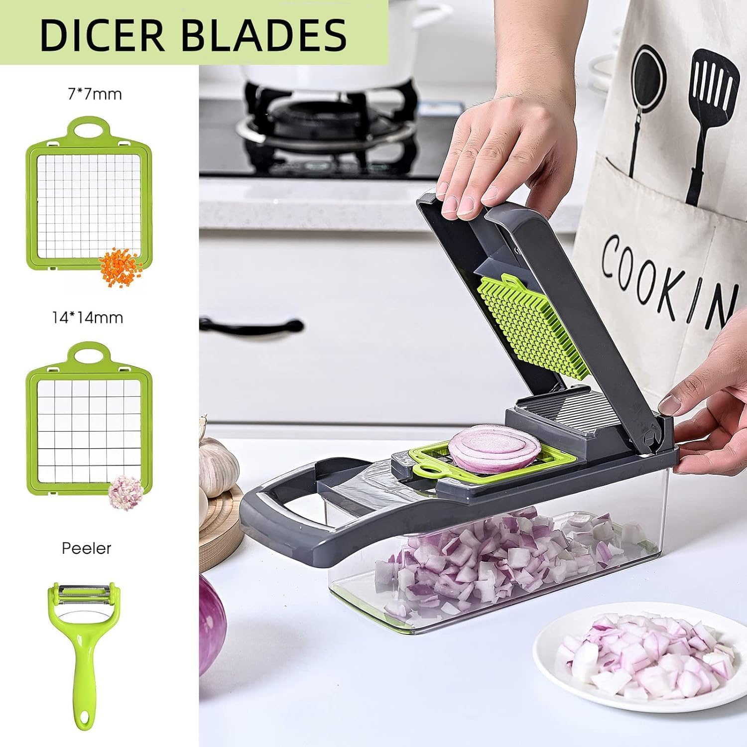 LSLCQW compact gray chopper fits compact kitchens