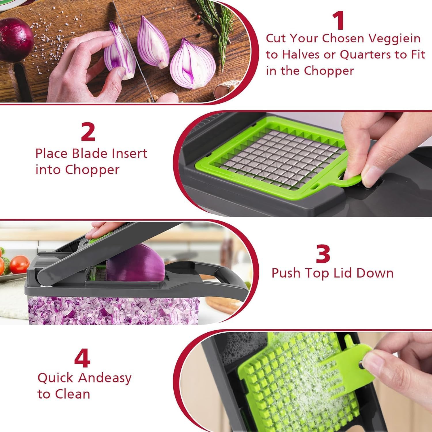 LSLCQW kitchen gadget makes everyday veggie prep simpler