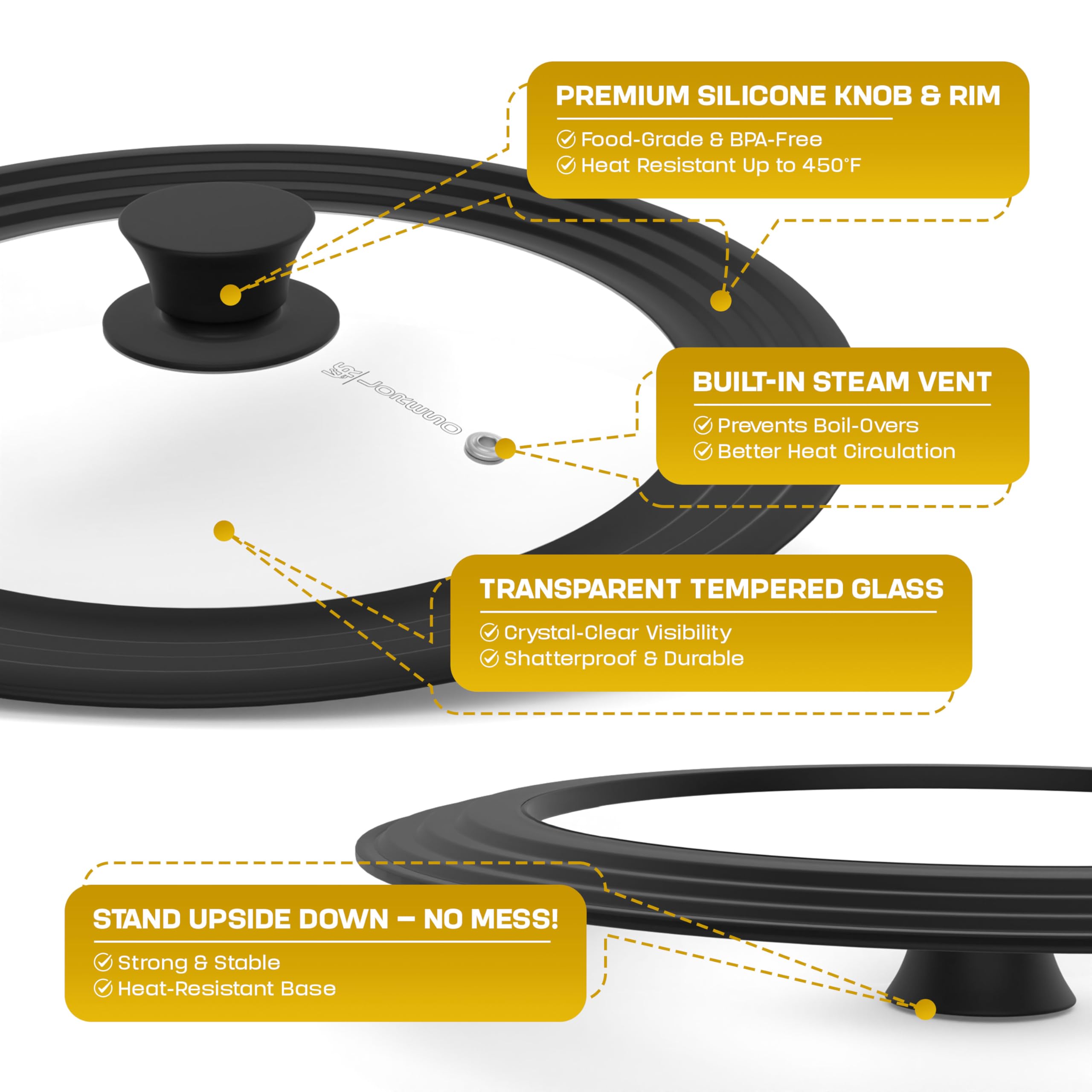LSR LORESO auto-sizing silicone rim seals various diameters for universal use.