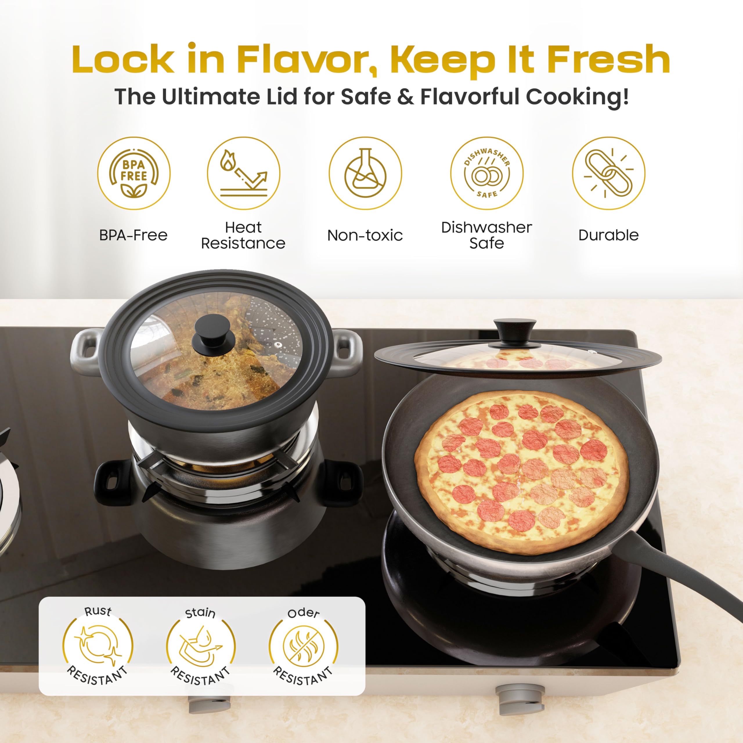 LSR LORESO BPA-free dishwasher-safe lid for easy cleanup