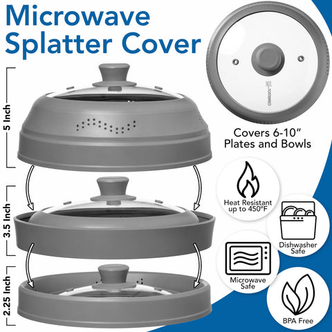 LSR LORESO dishwasher-safe cover for quick, easy cleanup after meals.