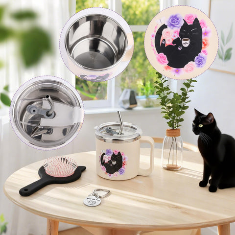 LSYDCARM cat keychain adds charm to bags and keys