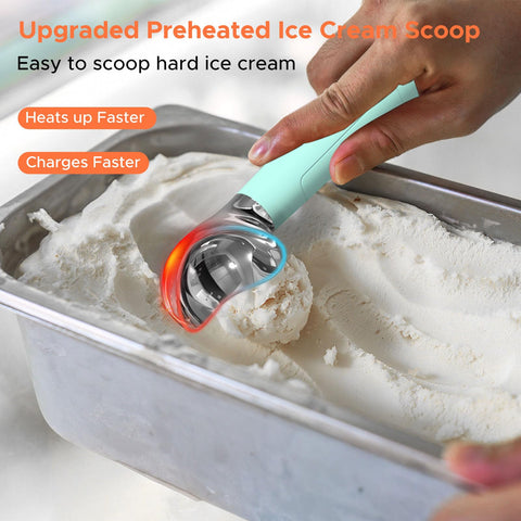 LT LAUDTEC heated ice cream scoop automatic heating enables effortless scooping