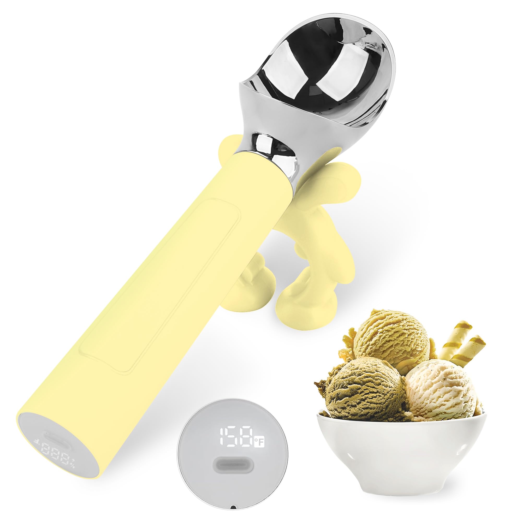 LT LAUDTEC heated ice cream scoop handle for quick scooping