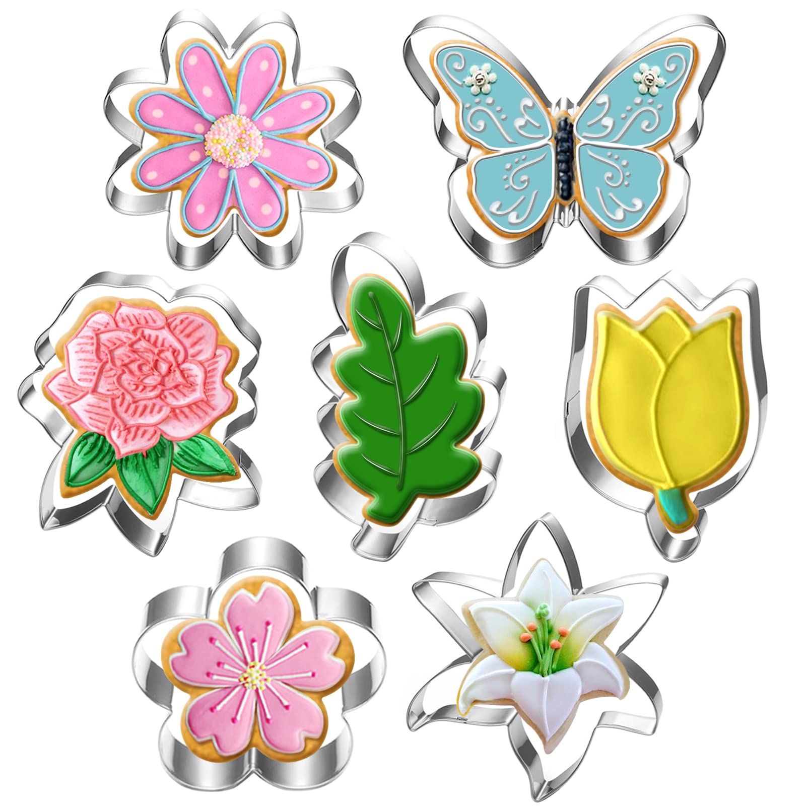 LUBTOSMN daisy cookie cutter for easy spring cookies and decorations.