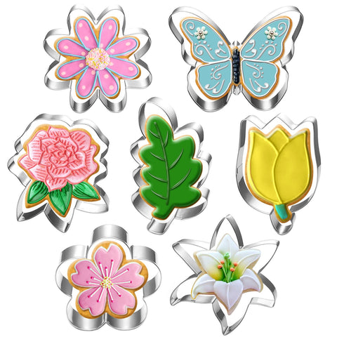 LUBTOSMN daisy cookie cutter for easy spring cookies and decorations.