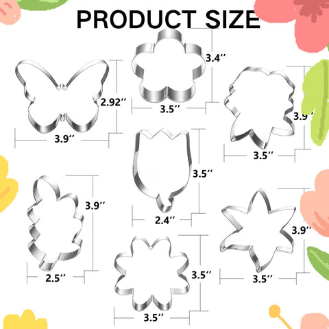 LUBTOSMN cookie cutter set in action for spring baking fun.