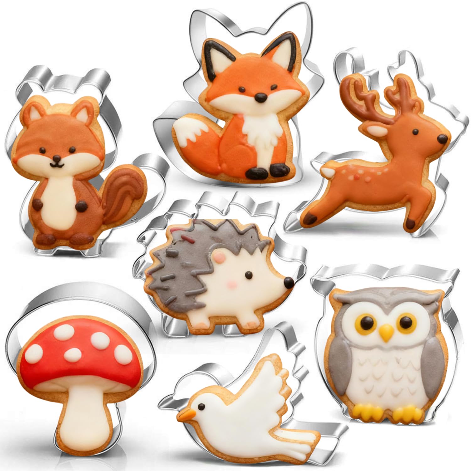 LUBTOSMN fox cookie cutter for playful woodland cookies, perfect for kids parties.