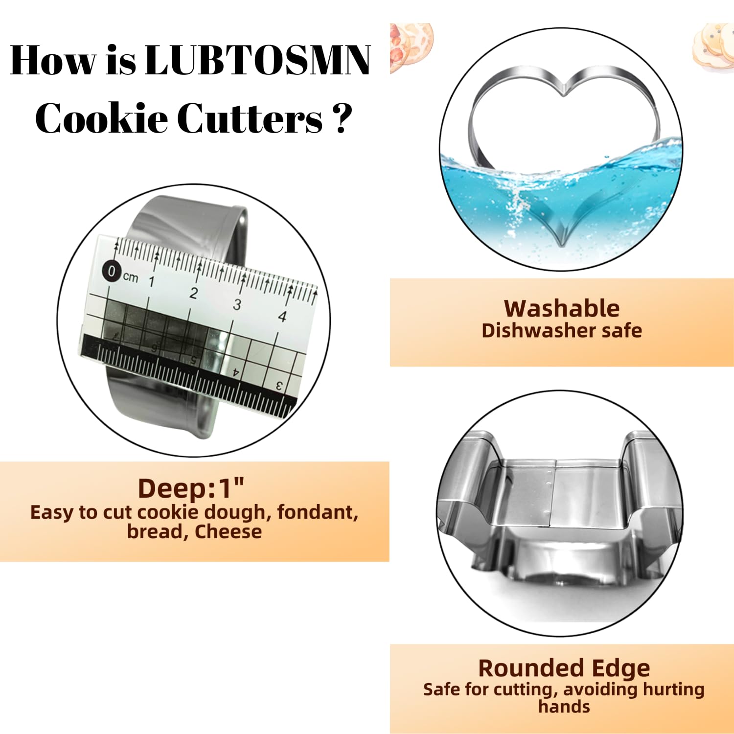 LUBTOSMN hedgehog cookie cutter for delightful autumn snacks.