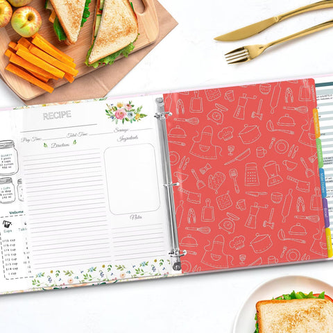 LuBudingJoy color-dividers help organize recipes by category at a glance