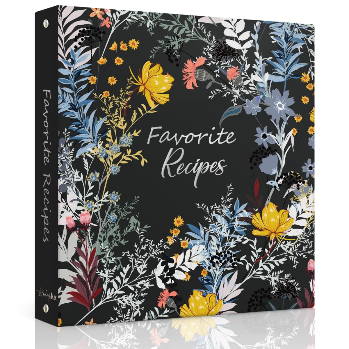 LuBudingJoy recipe binder cover shows a waterproof, durable kitchen-ready design.