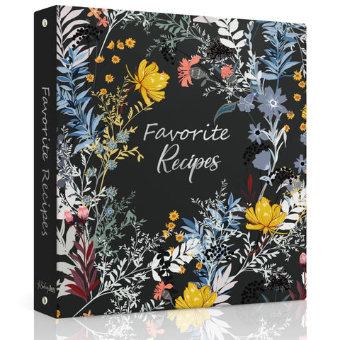LuBudingJoy recipe binder cover shows a waterproof, durable kitchen-ready design.