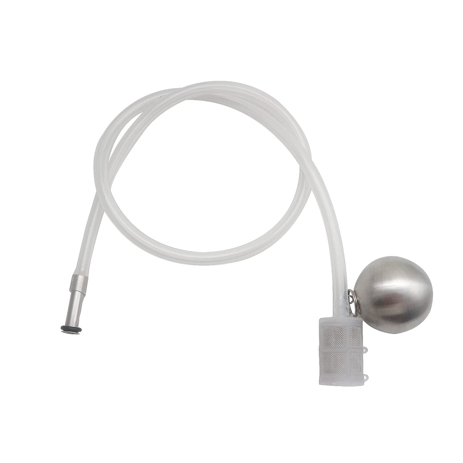LucaSng floating dip tube filter for FermZilla enables top-draw clarity.
