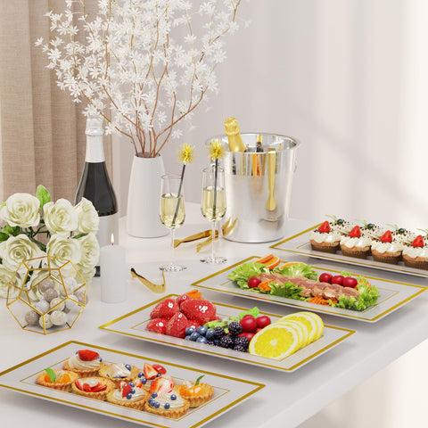 LUCKJUJU BPA-free plastic trays for safe serving