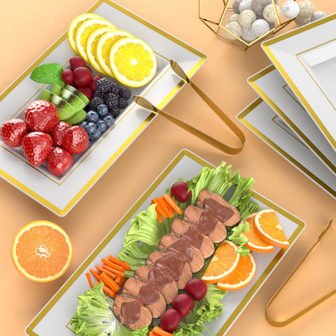 LUCKJUJU disposable yet recyclable serving platters
