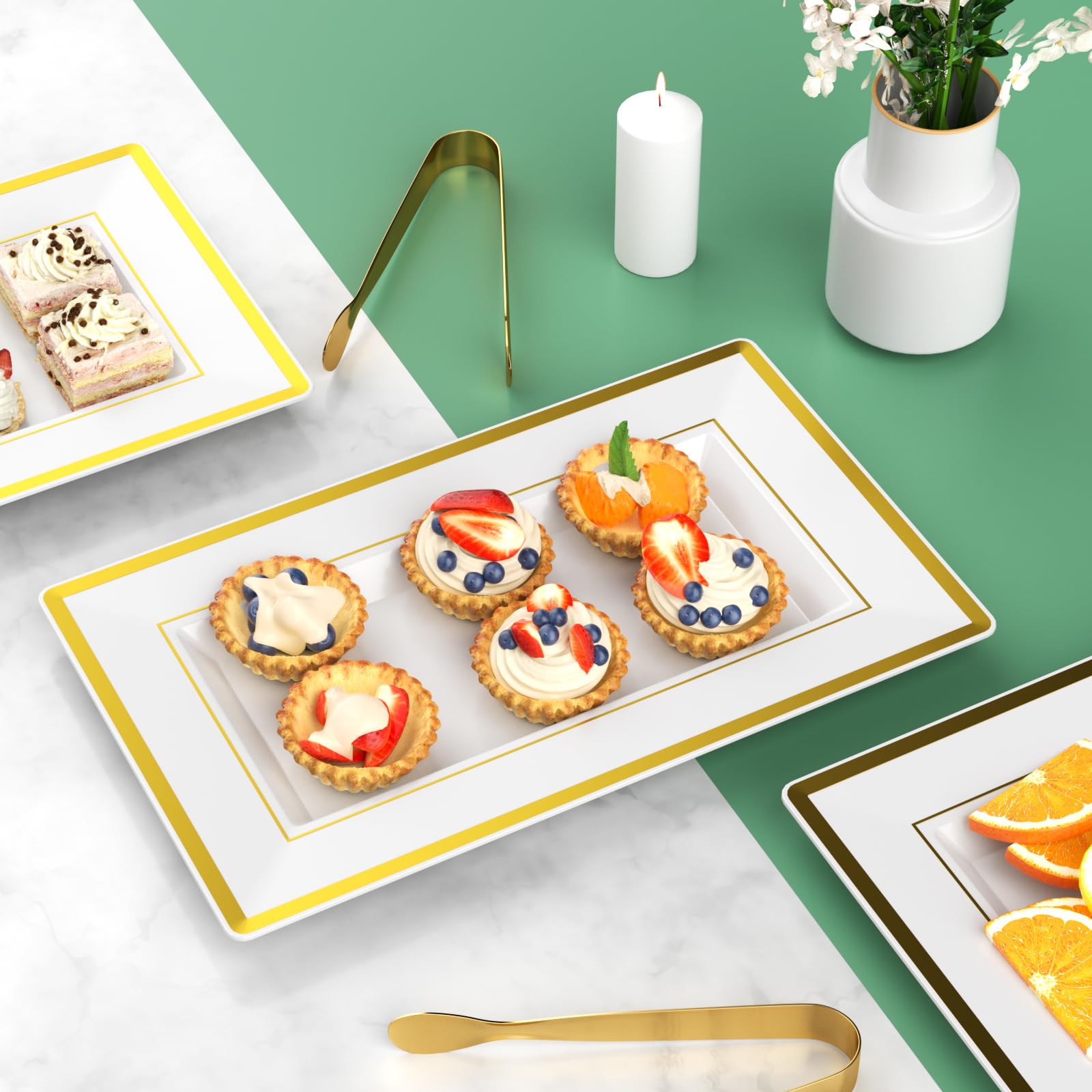 LUCKJUJU versatile trays for parties and dessert tables