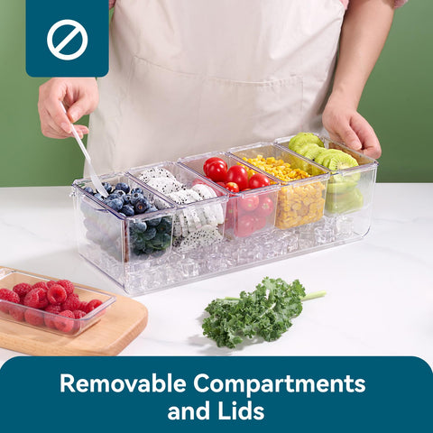 Luckore tray in clear PET material for quick content visibility