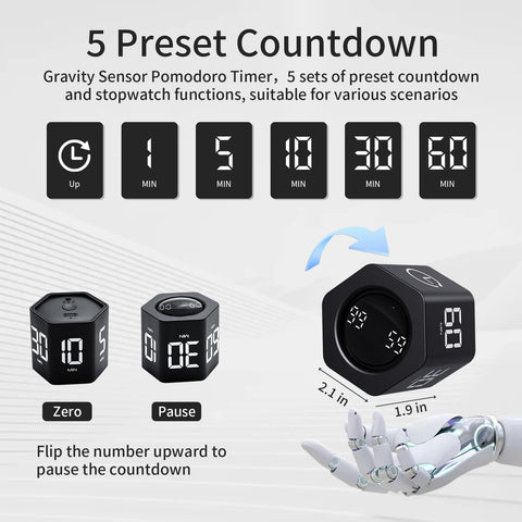 LUCKY TIME countdown-countup modes adapt to tasks and breaks.