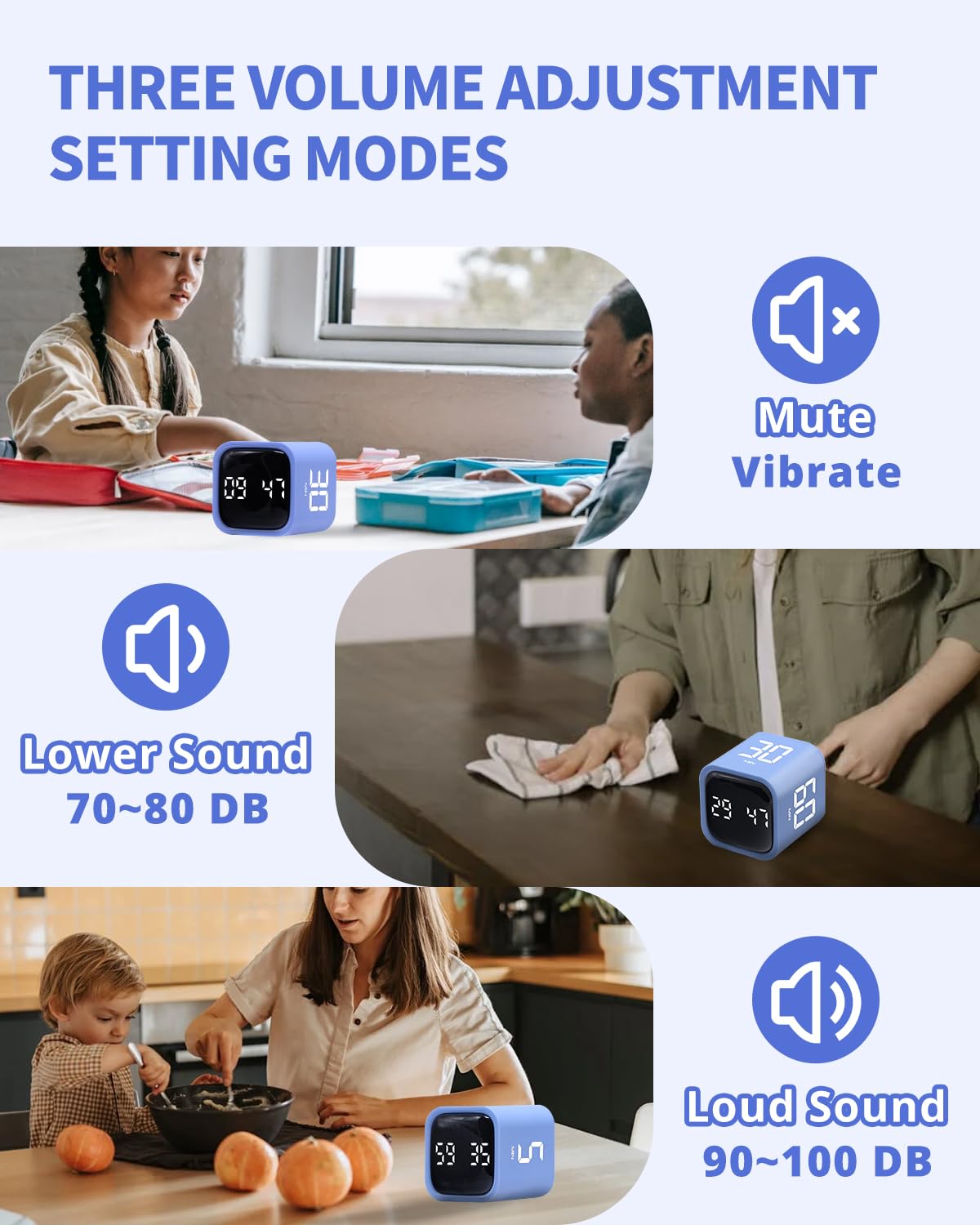 LUCKY TIME versatile timer used in office, meetings, study, and cooking