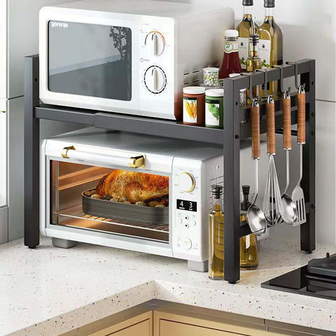 LUCKY KVW adjustable-height rack fits tall appliances securely