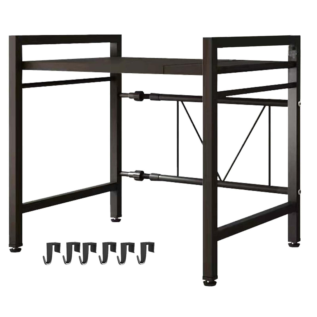 LUCKY KVW microwave rack-extendable length helps maximize counter space