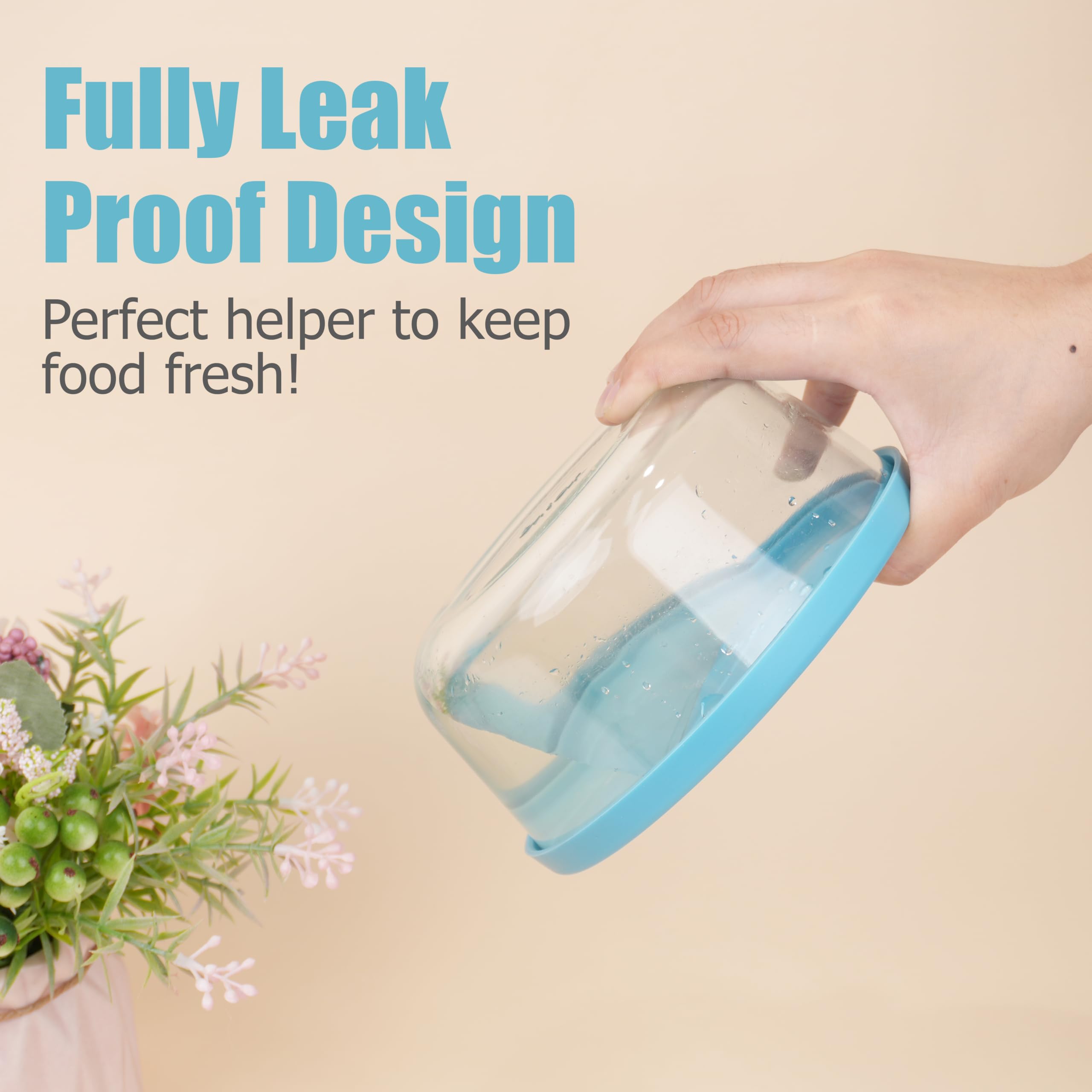 LUVCOSY dishwasher-safe lids simplify cleanup after meal prep.