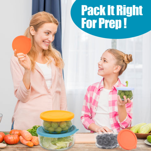 LUVCOSY silicone lids durable and reusable for everyday food storage.