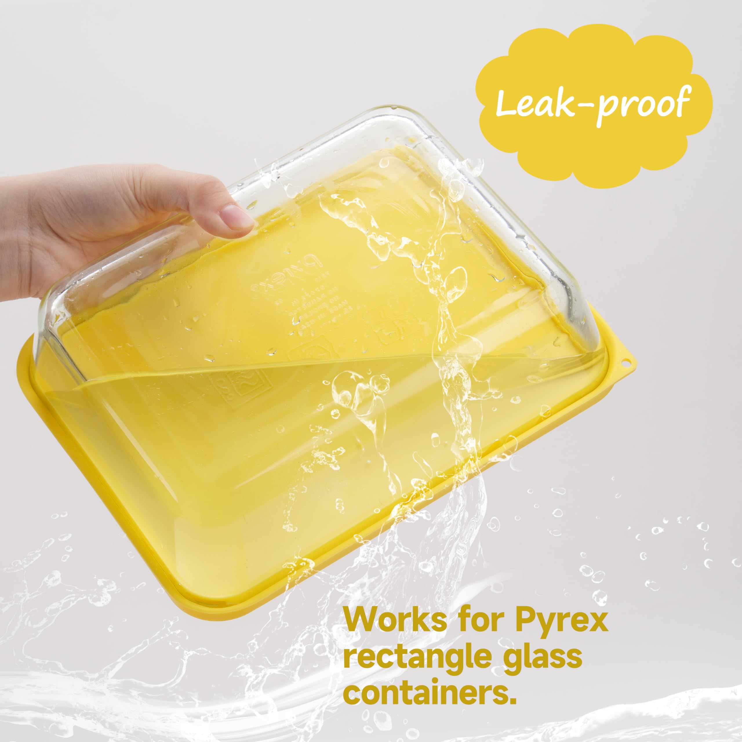 LUVCOSY leak-proof lid demonstrates tight seal on a bowl