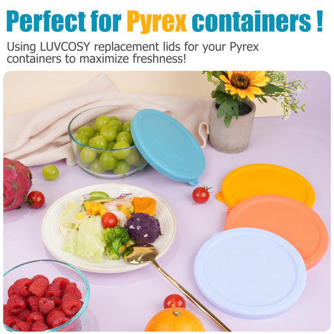 LUVCOSY microwave-safe silicone lids heat leftovers safely without mess.