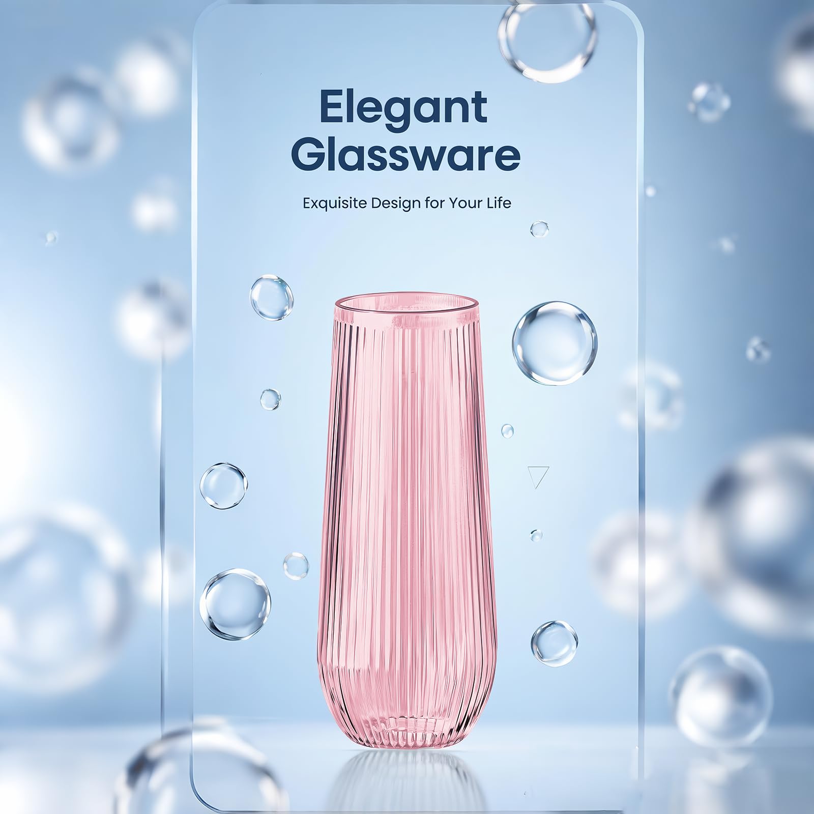 Lueumxc stable base stemless glasses reduce tipping at crowded receptions
