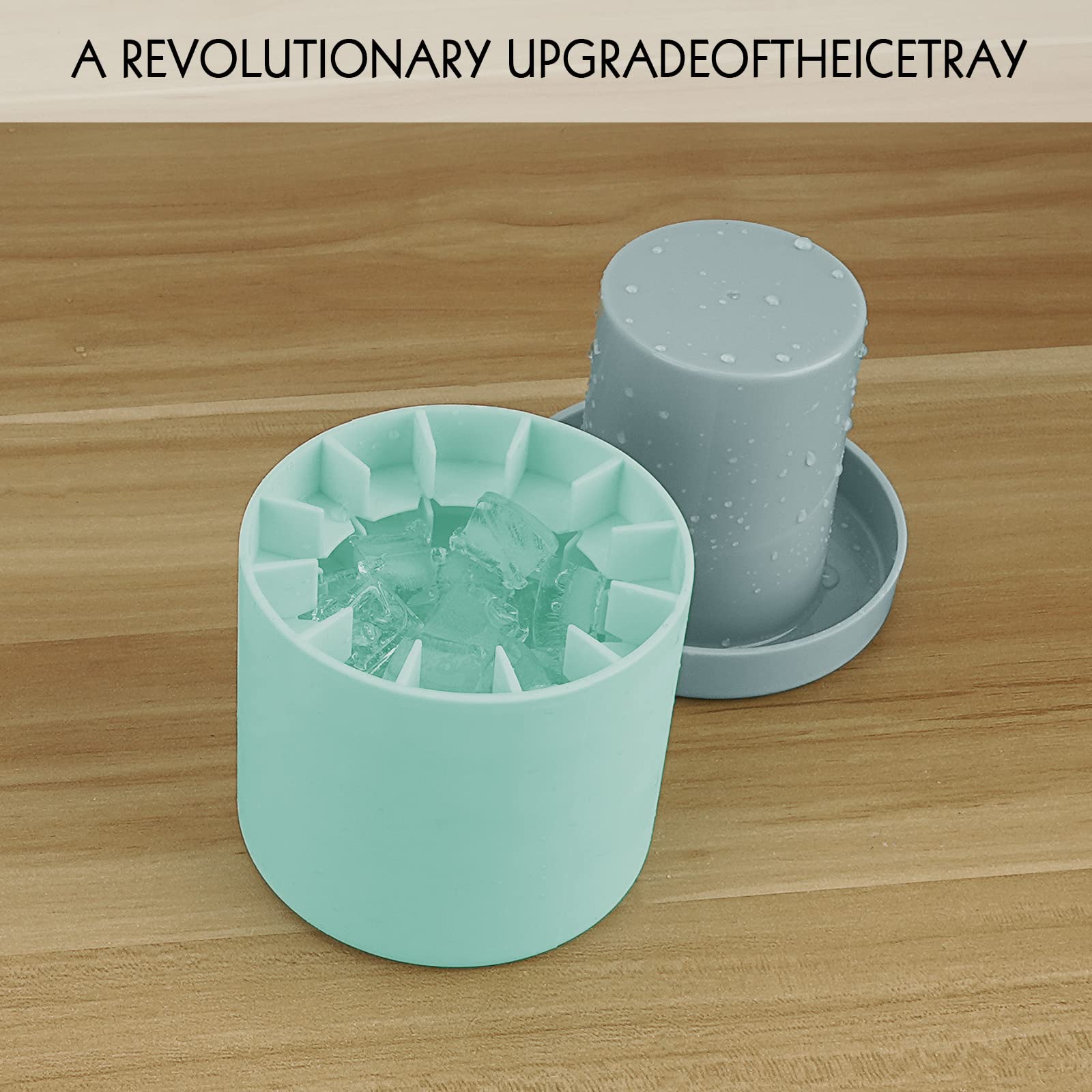 LUEXBOX 2-in-1 coaster lid keeps remaining ice fresh