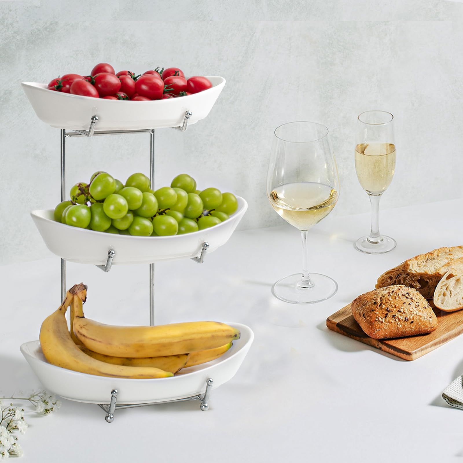 LUFILUFI ceramic bowls stack, food-safe and easy to clean.