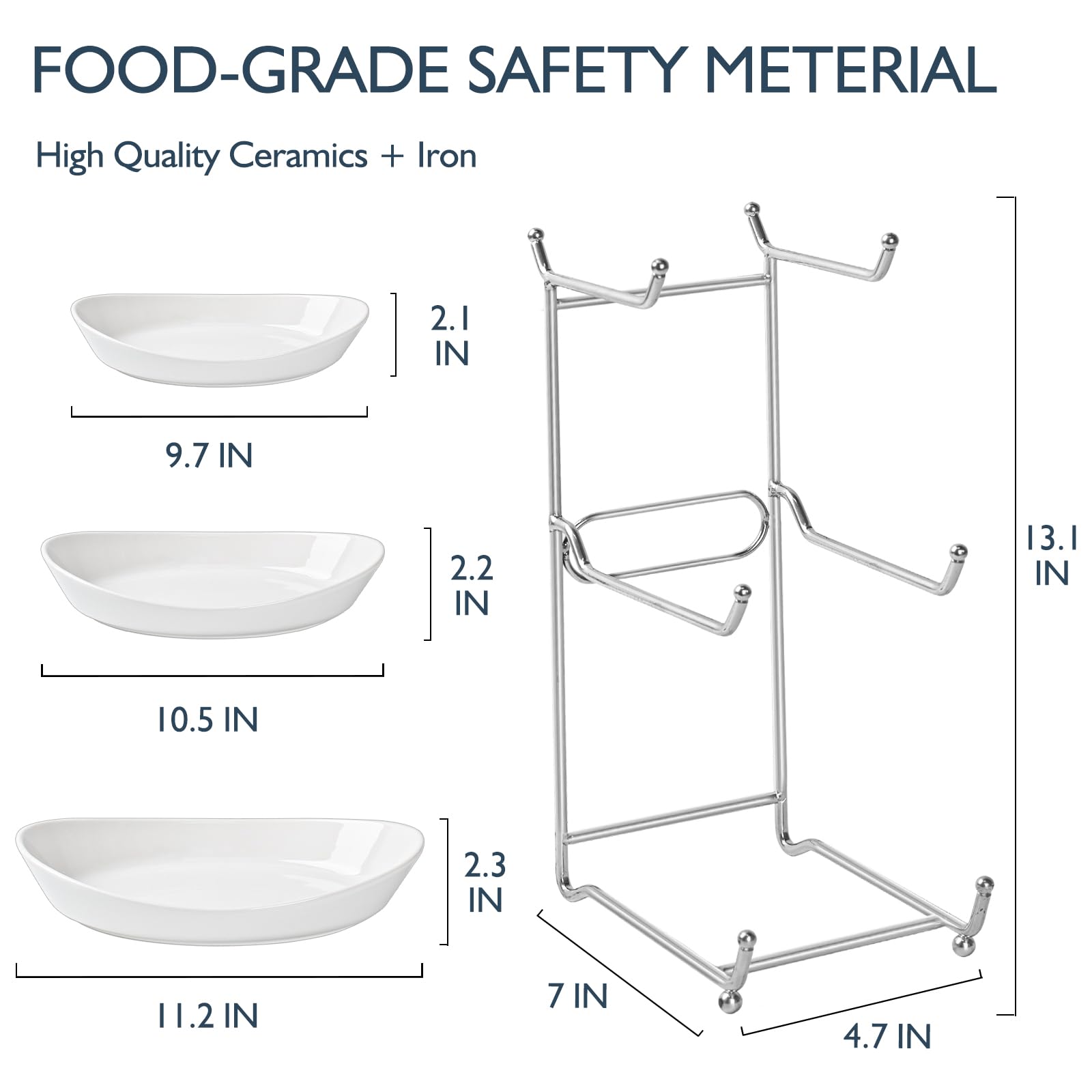 LUFILUFI fruit bowl stand, medium tier ideal for snacks and small produce.