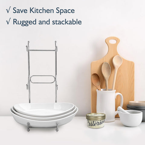 LUFILUFI metal stand detail, sturdy construction supports multiple bowls.