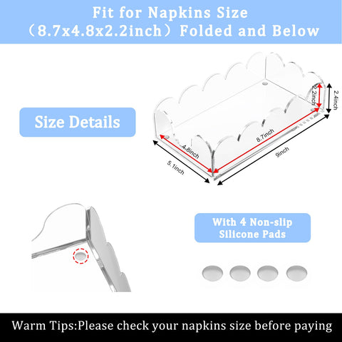 LUGUNU U-shaped scalloped opening keeps napkins within reach in stylish bathrooms.