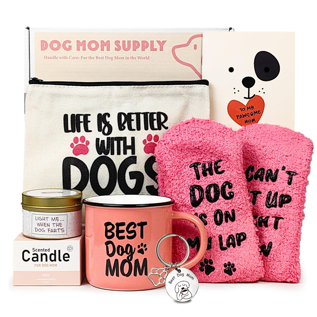LUICONMO dog mom mug – 10oz ceramic for cozy morning coffee.