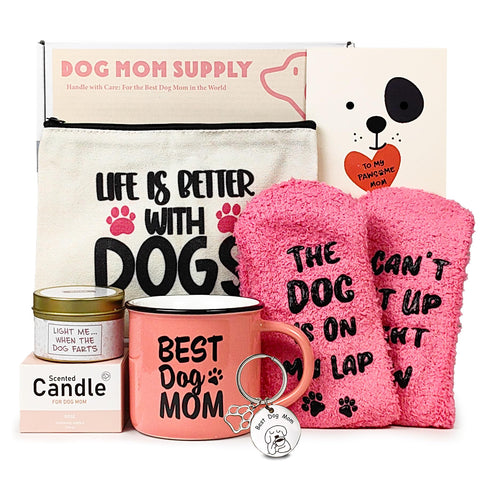 LUICONMO dog mom mug – 10oz ceramic for cozy morning coffee.