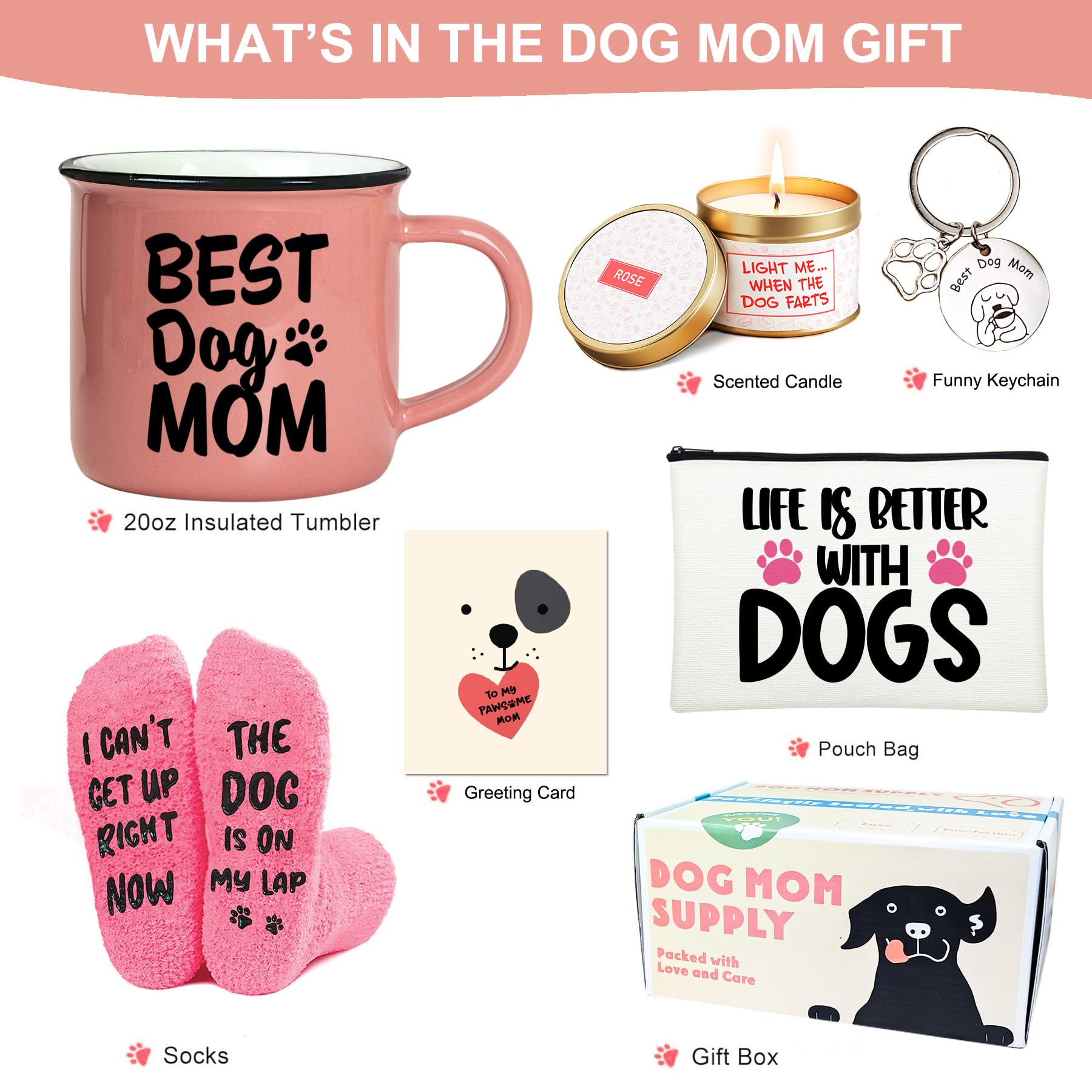 LUICONMO dog mom socks – funny, cozy wear for busy dog moms.