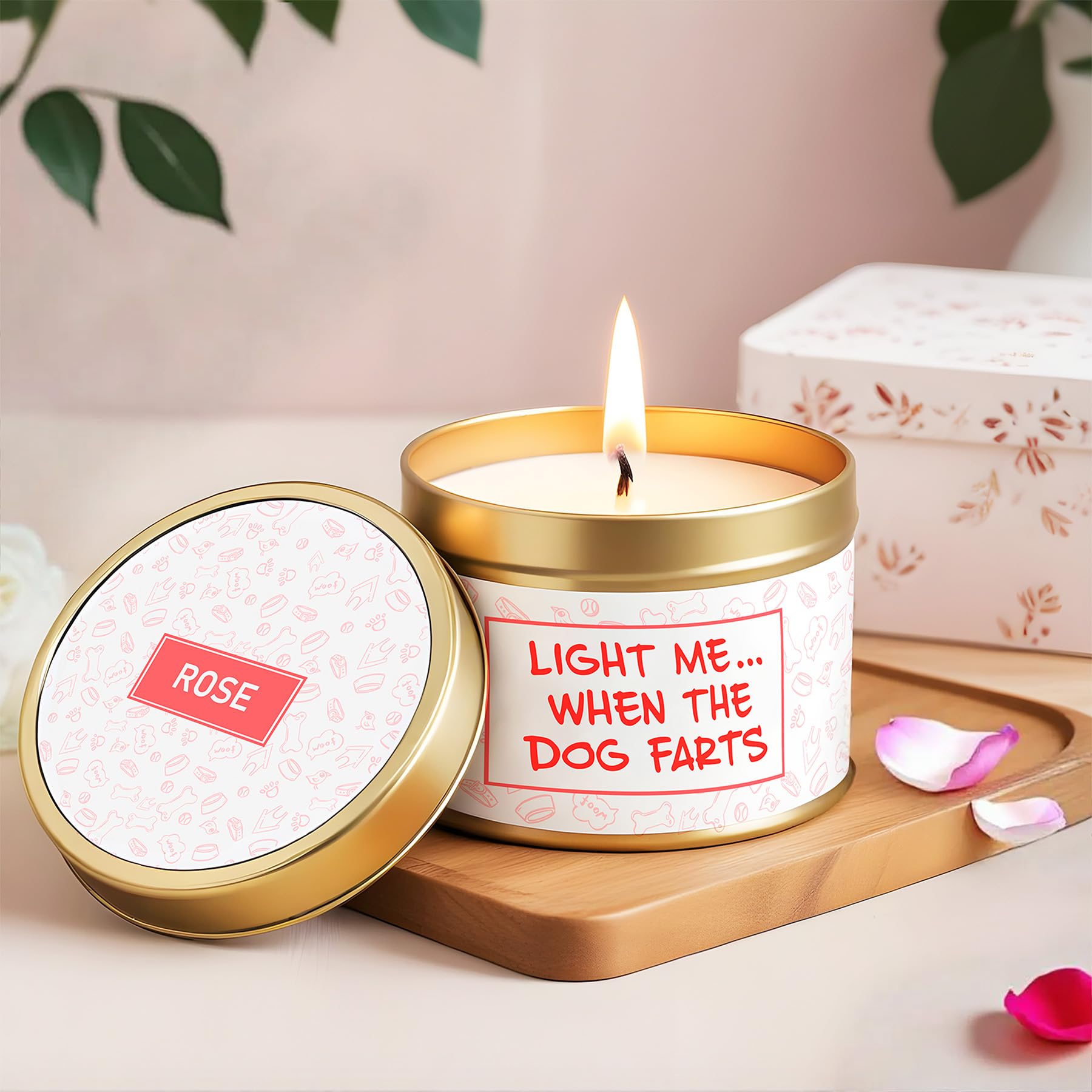 LUICONMO life is better with dog pouch – on-the-go storage with a playful quote.