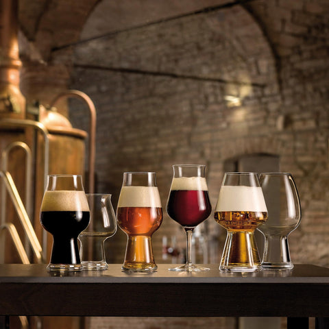 Made in Italy, Birrateque glass with laser-cut rims reflects craftsmanship