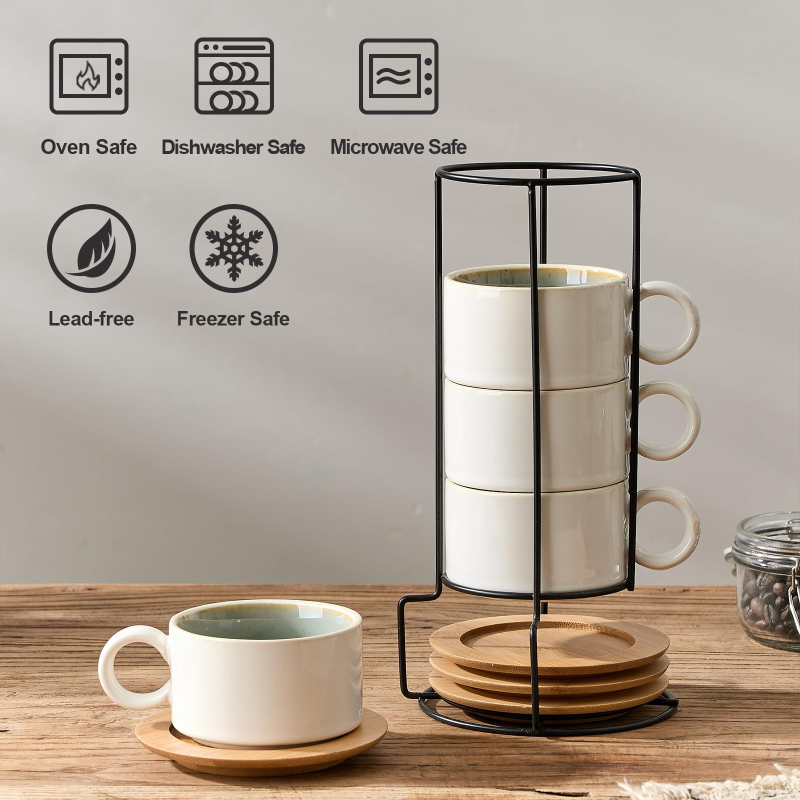 LUKA latte and tea service set for cozy home brewing.
