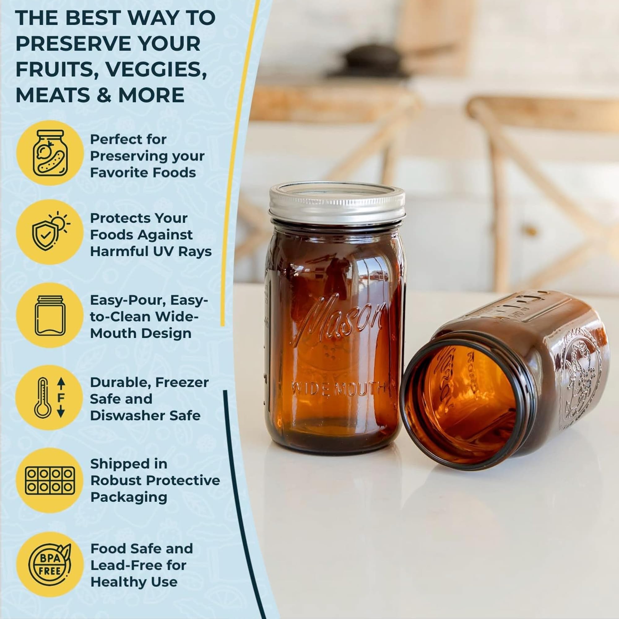 Lukfuu portable and stackable jar suitable for picnics and travel.