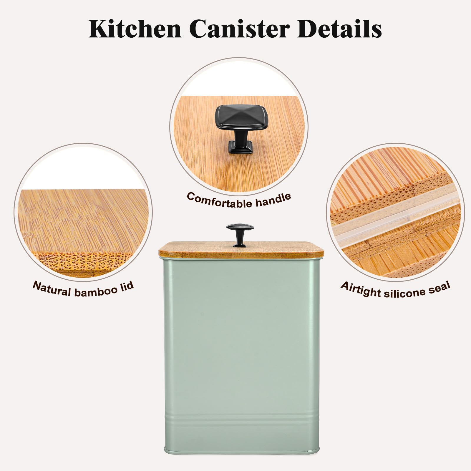 LUKMILEE bamboo lid close-up showing moisture seal.