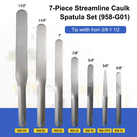 LukPhylia caulk tool set with ergonomic handle for comfortable long use.